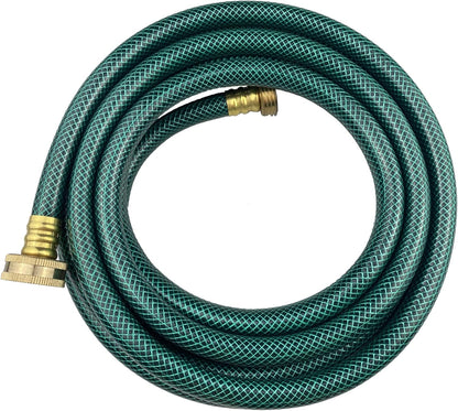 PVC Garden Hose 1/2 Inch, 2 FT Flexible Water Hose Green with Male and Female Plastic Fittings - No Leaking and Lightweight for Household Outdoors Lawns Patio