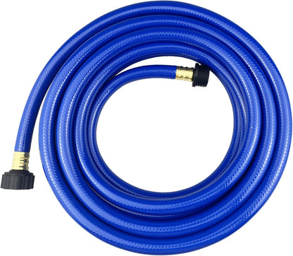 PVC Garden Hose 1/2 Inch, 2 FT Flexible Water Hose Green with Male and Female Plastic Fittings - No Leaking and Lightweight for Household Outdoors Lawns Patio