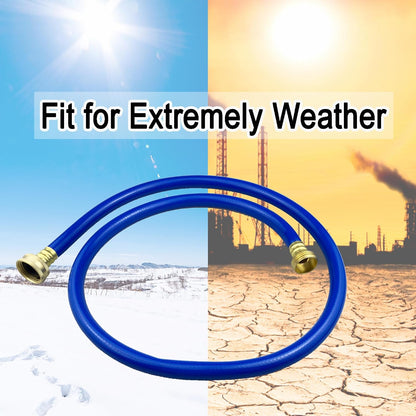 PVC Garden Hose 1/2 Inch, 2 FT Flexible Water Hose Green with Male and Female Plastic Fittings - No Leaking and Lightweight for Household Outdoors Lawns Patio
