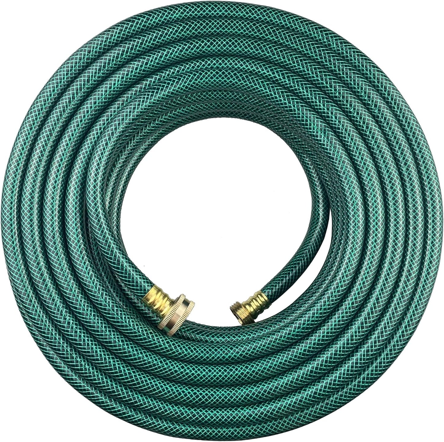 PVC Garden Hose 1/2 Inch, 2 FT Flexible Water Hose Green with Male and Female Plastic Fittings - No Leaking and Lightweight for Household Outdoors Lawns Patio