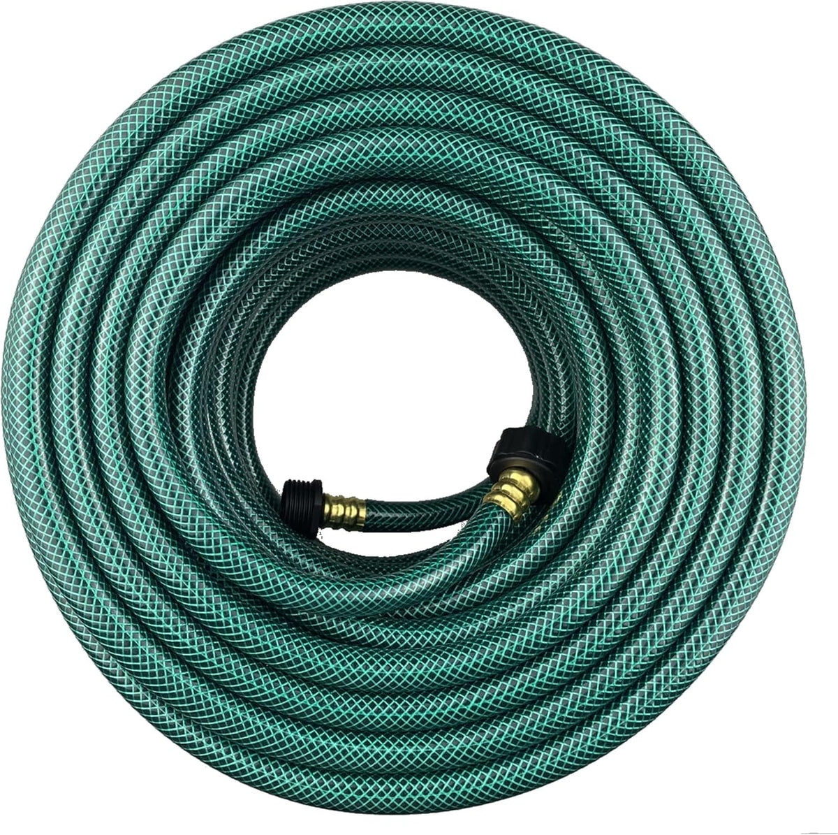 PVC Garden Hose 1/2 Inch, 2 FT Flexible Water Hose Green with Male and Female Plastic Fittings - No Leaking and Lightweight for Household Outdoors Lawns Patio