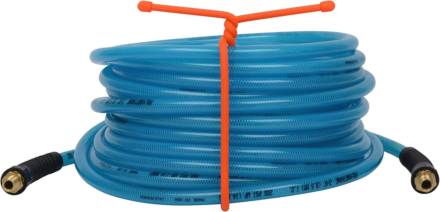 Gear Tie Reusable Rubber Twist Tie 24", 2-Pack, Bright Orange New Packaging