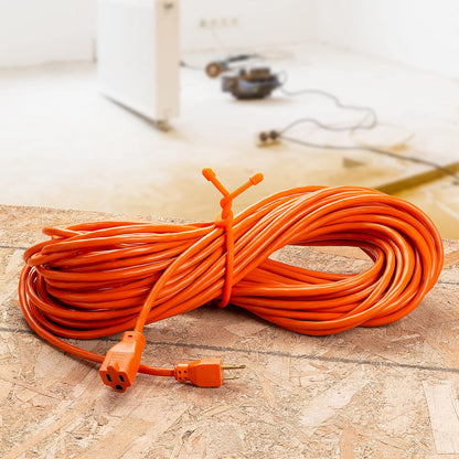 Gear Tie Reusable Rubber Twist Tie 24", 2-Pack, Bright Orange New Packaging