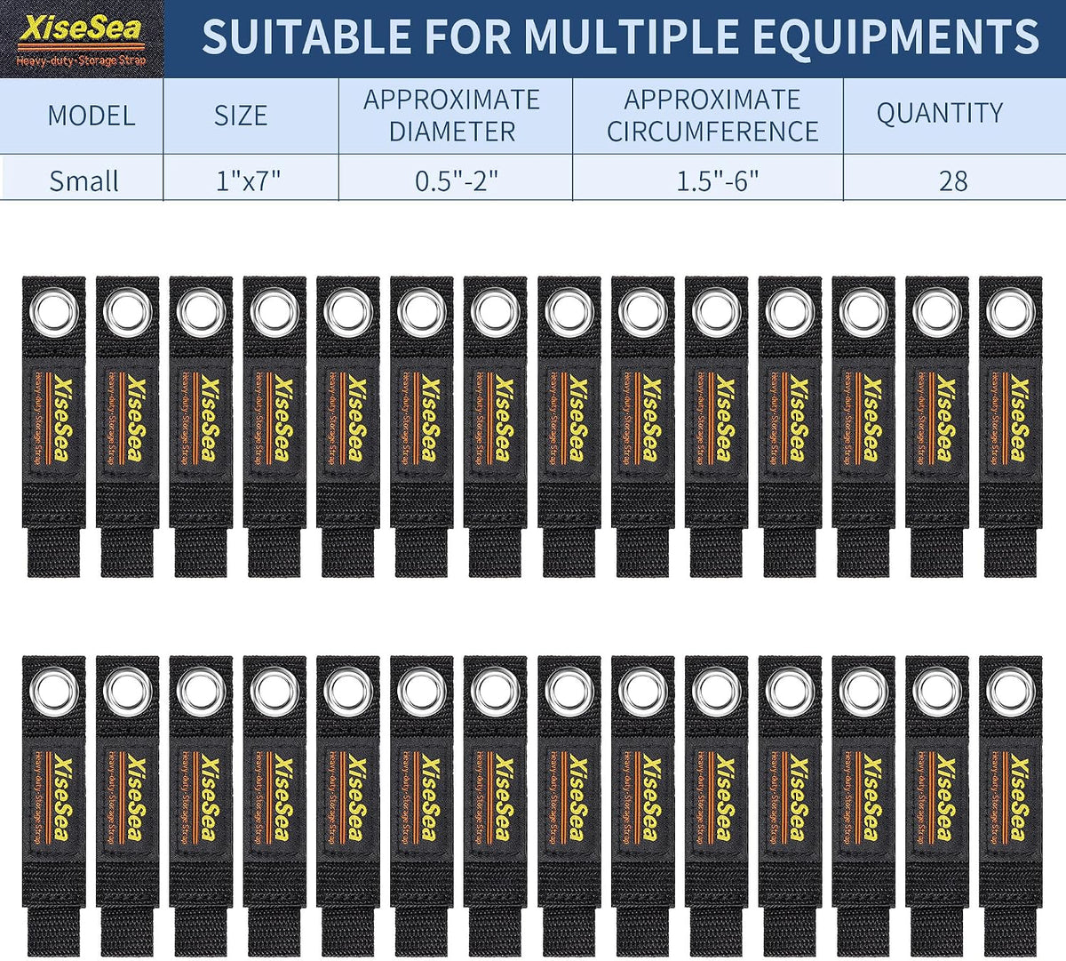 Heavy Duty Storage Straps, Cord Wrap Keeper for Cords, Hoses, Rope, RV, Boat, Garage Organization (NO1-28pcs)