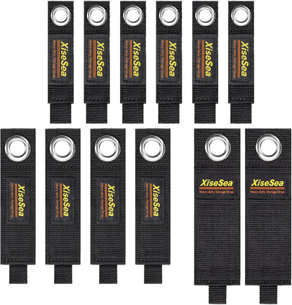 Heavy Duty Storage Straps, Cord Wrap Keeper for Cords, Hoses, Rope, RV, Boat, Garage Organization (NO1-28pcs)