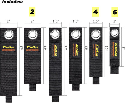 Heavy Duty Storage Straps, Cord Wrap Keeper for Cords, Hoses, Rope, RV, Boat, Garage Organization (NO1-28pcs)