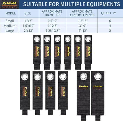 Heavy Duty Storage Straps, Cord Wrap Keeper for Cords, Hoses, Rope, RV, Boat, Garage Organization (NO1-28pcs)
