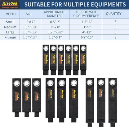 Heavy Duty Storage Straps, Cord Wrap Keeper for Cords, Hoses, Rope, RV, Boat, Garage Organization (NO1-28pcs)