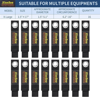 Heavy Duty Storage Straps, Cord Wrap Keeper for Cords, Hoses, Rope, RV, Boat, Garage Organization (NO1-28pcs)