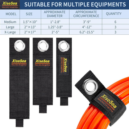 Heavy Duty Storage Straps, Cord Wrap Keeper for Cords, Hoses, Rope, RV, Boat, Garage Organization (NO1-28pcs)