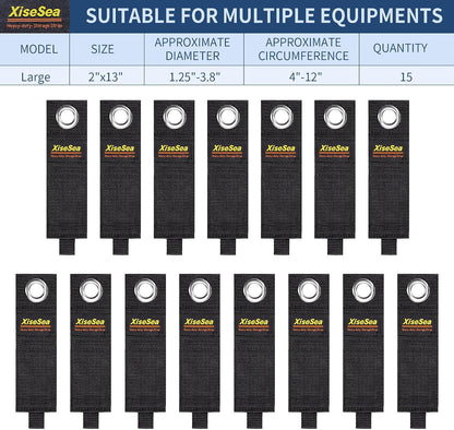 Heavy Duty Storage Straps, Cord Wrap Keeper for Cords, Hoses, Rope, RV, Boat, Garage Organization (NO1-28pcs)