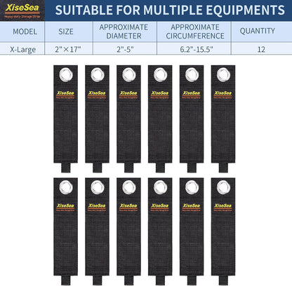 Heavy Duty Storage Straps, Cord Wrap Keeper for Cords, Hoses, Rope, RV, Boat, Garage Organization (NO1-28pcs)