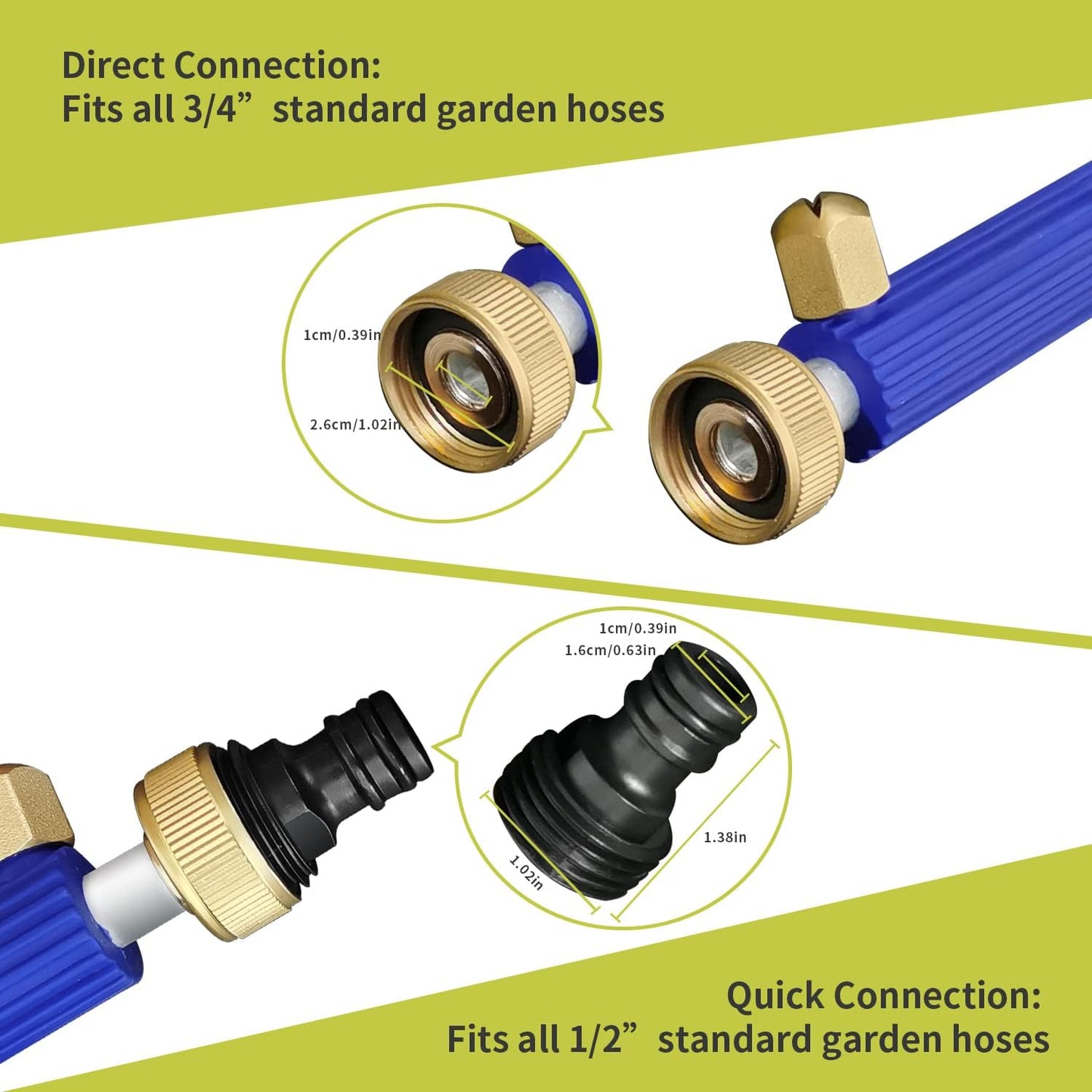 High Pressure Power Washer Wand Hydro Jet Nozzle for Garden Cleaning Car Washing Watering Sprayer Cleaning Tool