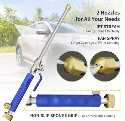 High Pressure Power Washer Wand Hydro Jet Nozzle for Garden Cleaning Car Washing Watering Sprayer Cleaning Tool