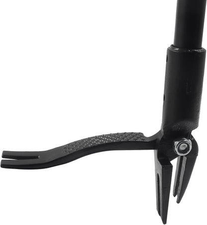 Weed Puller, Black Claw & Long Silver Metal Handle, 46",1 Pc