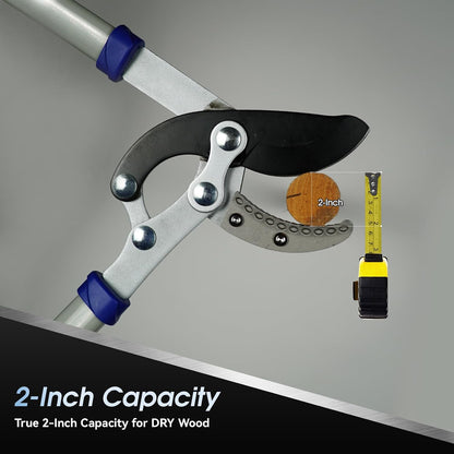 Loppers for Tree Trimming with Compound Action, 30 Inch Tree Trimmer, Thick Branch Cutter with ⌀ 2 Inch Cutting Capacity, Chops Thick Branches with Ease