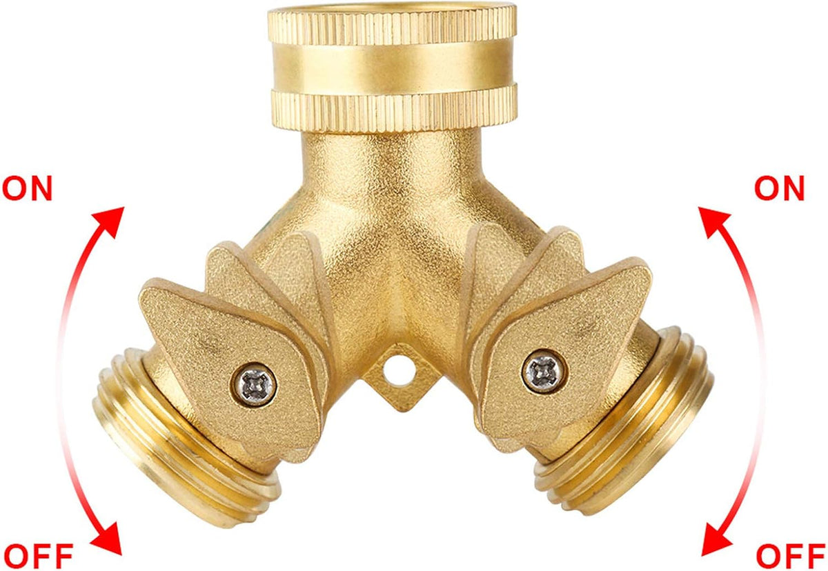 Hose Splitter 2 Way, Garden Hose Splitter, Outdoor Hose Connector