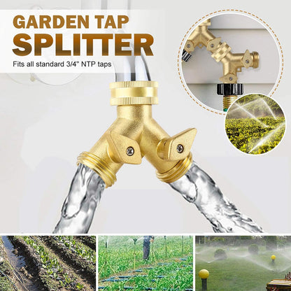 Hose Splitter 2 Way, Garden Hose Splitter, Outdoor Hose Connector