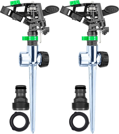 APT Sprinklers for Yard Lawn & Garden| 80 to 5800 Sq Ft Adjustable (2-Pack)