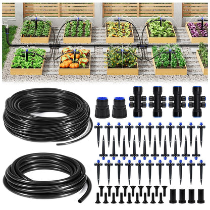 220FT Garden Drip Irrigation Kit for Large Gardens