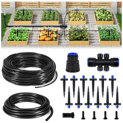220FT Garden Drip Irrigation Kit for Large Gardens