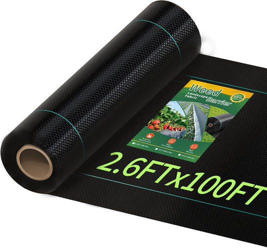 Weed Barrier Landscape Fabric Heavy Duty Geotextile 2.6ftx100ft