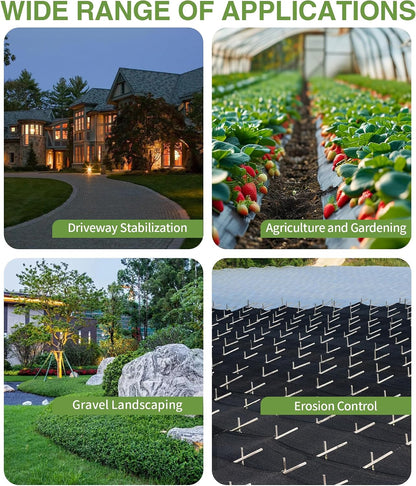 Weed Barrier Landscape Fabric Heavy Duty Geotextile 2.6ftx100ft