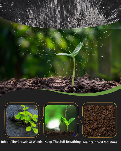 Weed Barrier Landscape Fabric Heavy Duty Geotextile 2.6ftx100ft