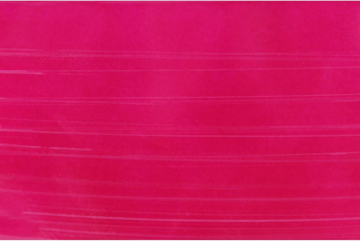 Garden Elements Indoor/Outdoor Glazed Brushed Happy Plastic Planter, Large, Bright Pink, 15"