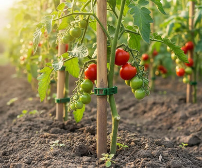 Secured Plastic Plant Clip, New Reusable Plant Support Clips Plastic Clips Tomato Clips for Securing Plants for Climbing Plants, Grape, Vegetable Stems (50, White)