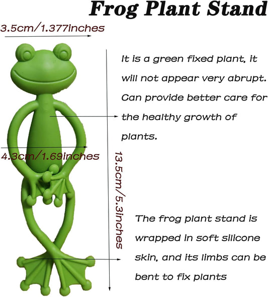 YVPSI 6pcs Frog Plant Stand Holder Support Frog Plant Holder Plant Propagation Buddy Climbing Fixture Clips Garden Clips for Indoor Outdoor Potted Climbing Plants Accessories