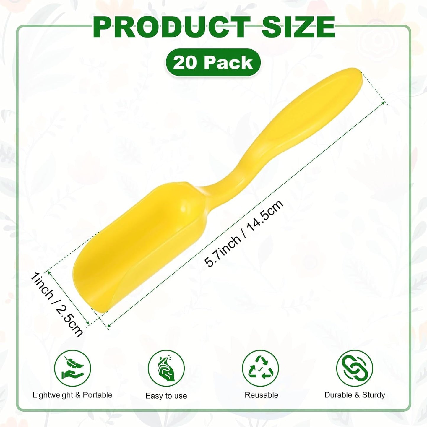 M METERXITY 20-Pack Mini Gardening Shovel Spoons, Plastic Garden Soil Scoops for Cultivation Digging Transplanting/Flower Planting/Plant Succulent, Colorful Small Gardening Tools [Multicolor]