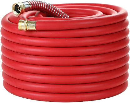 Guitrees Leader Garden Hose 10ft x 5/8", Heavy Duty Short Water Hose, Female to Female Fittings, Five Layered Braiding for Durability, 1000PSI Burst, 300PSI Working (Black) - Colors A