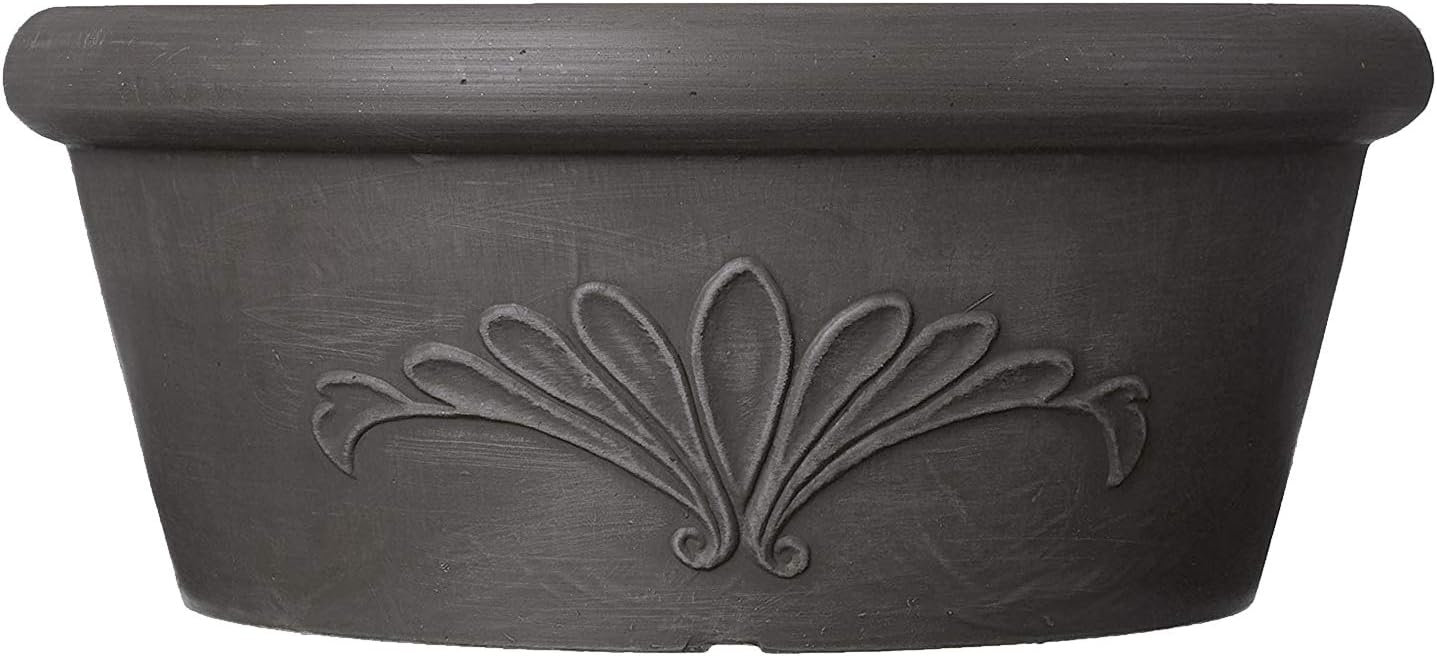Arcadia Garden Products PSW TA30TP Plastic/Stone/Wood Composite Bulb Pan – No Drainage Hole (Drillable), Planter Bowl for Succulents, Bonsai, Fairy Gardens, Herbs,12-Inch, Taupe