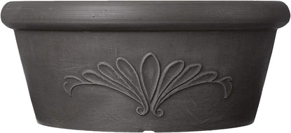 Arcadia Garden Products PSW TA30TP Plastic/Stone/Wood Composite Bulb Pan – No Drainage Hole (Drillable), Planter Bowl for Succulents, Bonsai, Fairy Gardens, Herbs,12-Inch, Taupe