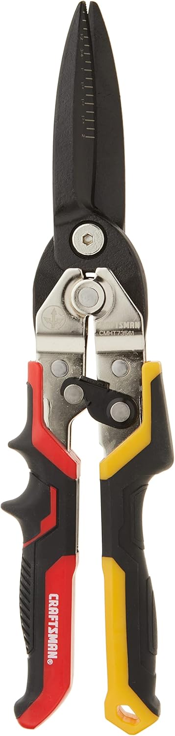 CRAFTSMAN Aviation Snips, Straight, Long Cut (CMHT73561)
