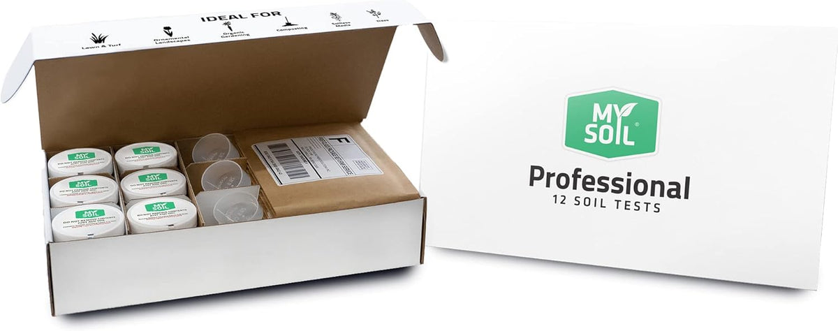 MySoil Soil Test Kit, Unlock Your Lawn & Garden Potential, Complete & Accurate Nutrient and pH Analysis with Recommendations Tailored to Your Soil and Plant Needs