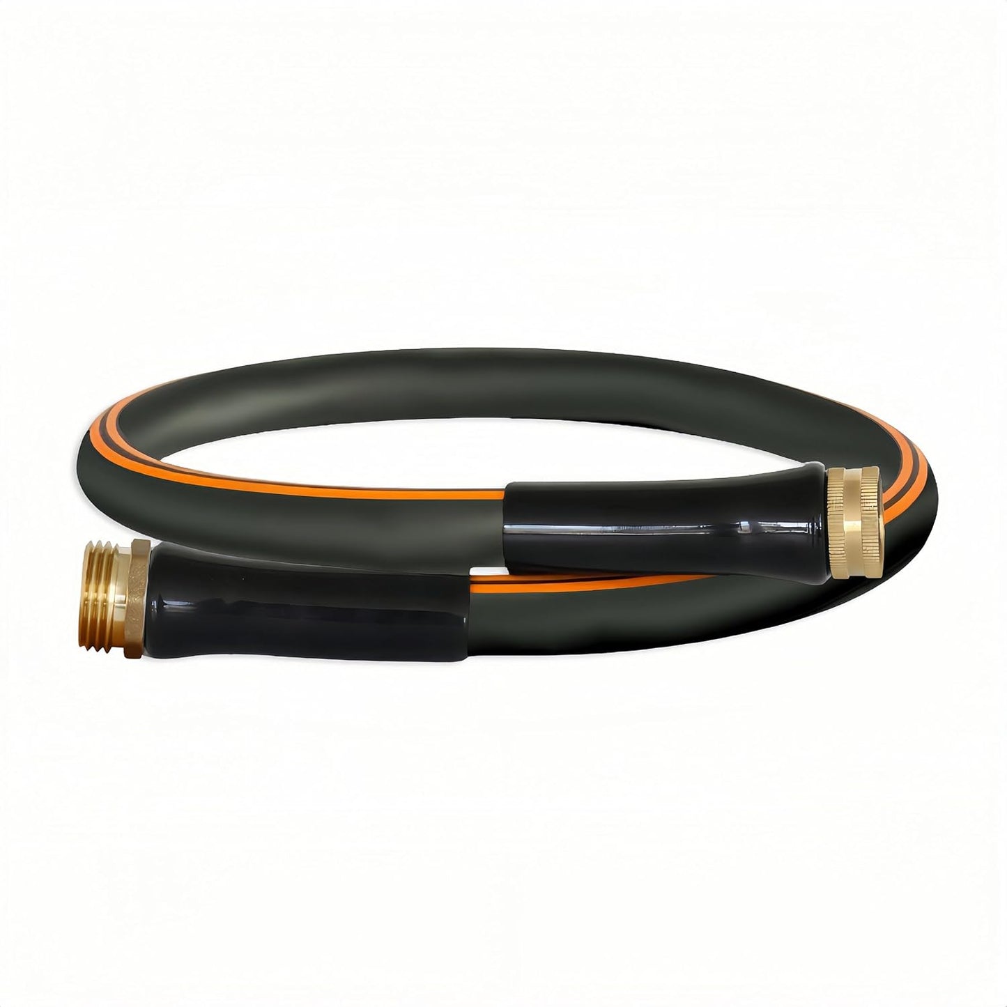 Atlantic Female to Female Heavy Duty Garden Hose 5/8 Inch x 2 ft Black Water Hose Short Connection Leader Hose 2 Foot - Colors B
