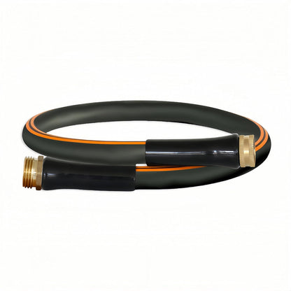 Atlantic Female to Female Heavy Duty Garden Hose 5/8 Inch x 2 ft Black Water Hose Short Connection Leader Hose 2 Foot - Colors B