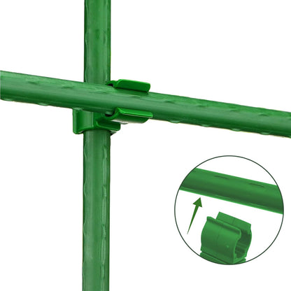 Fabulas 20 Pcs Adjustable Plant Trellis Connector Clip, 11mm Plastic Rotatable Universal Connector Joint Buckle Clip Climbing Rattan Stent Accessories for Garden Stakes Plant Support