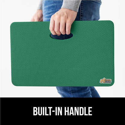 GORILLA GRIP® Extra Thick Patent Pending Supportive Foam Kneeling Pad, Large Cushion Knee Pads for Gardening, Baby Bath Time, Dirt and Water Resistant, Workout and Garden Supplies, 17.5x11, Black