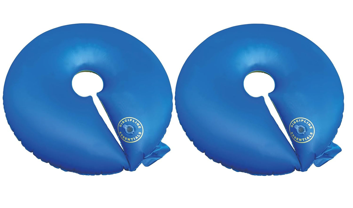 Slow Release Ring-Style Tree Watering Bag - 15 Gallon Watering Ring for Trees, Discipline Essentials (2 Pack, Blue/Yellow)