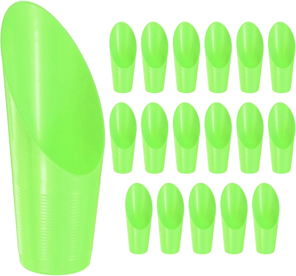 M METERXITY 18-Pack Bonsai Soil Scoops, Plastic Garden Soil Scoops Bucket Shovel Potting Scoopers for Transplanting/Flower Planting/Plant Succulent, Colorful Small Gardening Tools [Multicolor]