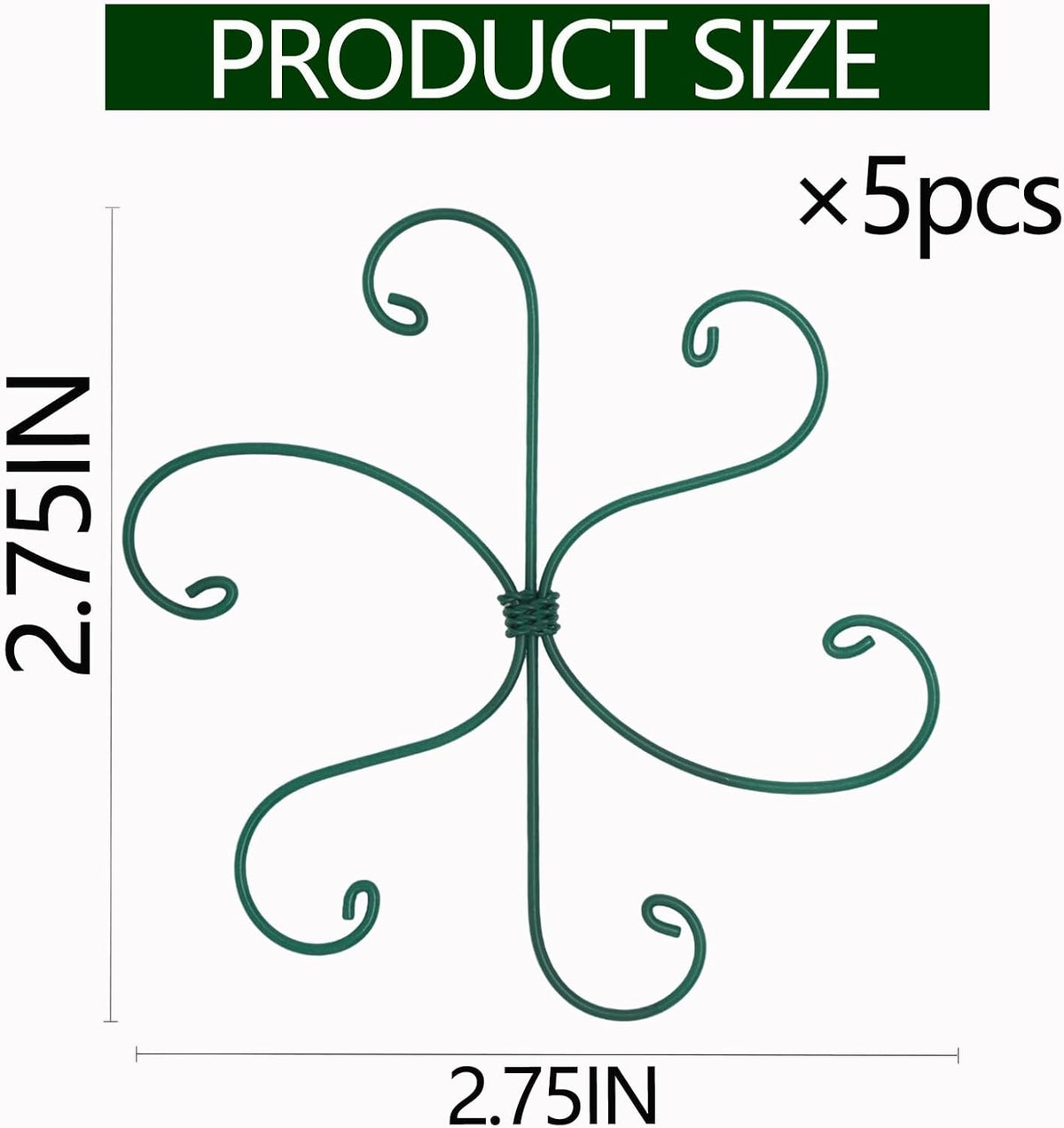 5PCS Monstera Plant Support Hook - 4.1 * 4.4IN Stem Holder