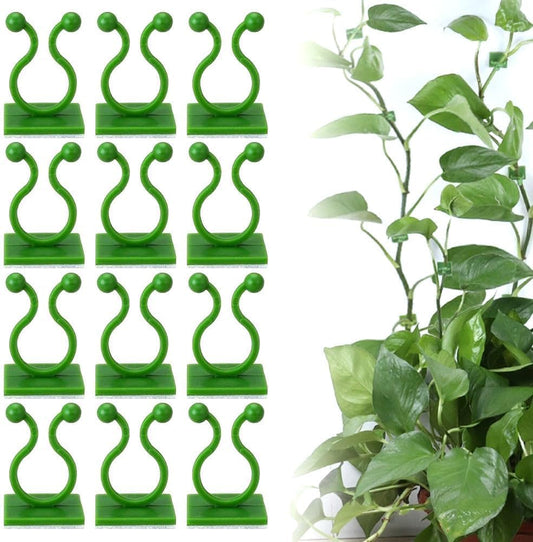 2026 New Self-Adhesive Vine Support Binding Clip Invisible Plant Fixation Hooks for Gardening,Plant Wall Clips for Climbing Plants, Wire Cable Storage Management (White, 100pcs)