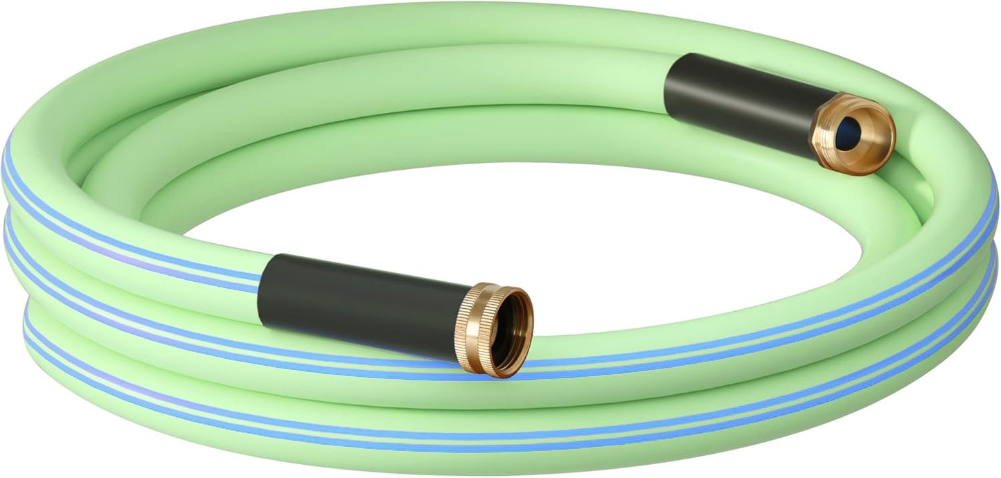 Atlantic Female to Female Heavy Duty Garden Hose 5/8 Inch x 2 ft Black Water Hose Short Connection Leader Hose 2 Foot - Colors C