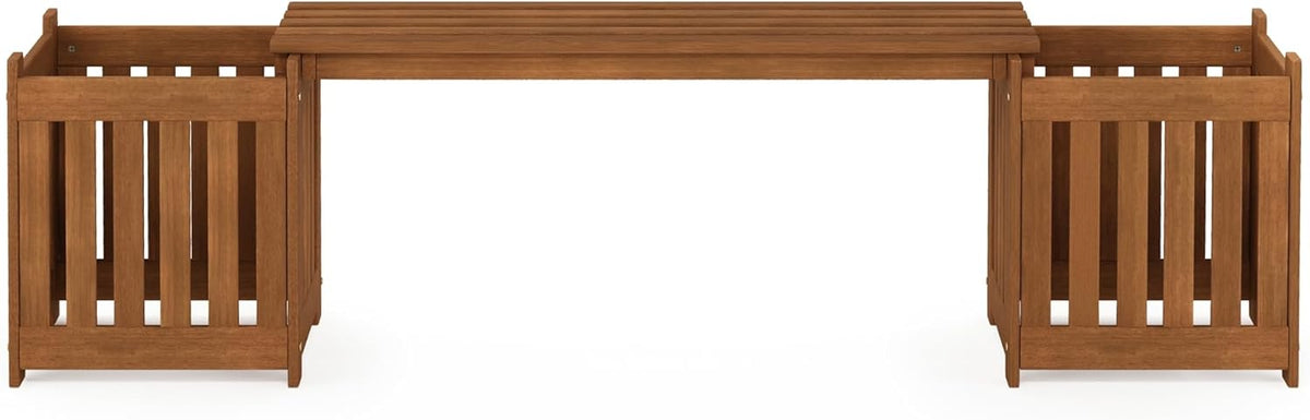 Furinno FG17478 Tioman Outdoor Patio Furniture Hardwood Potting Bench, Natural