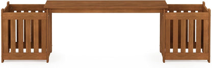 Furinno FG17478 Tioman Outdoor Patio Furniture Hardwood Potting Bench, Natural