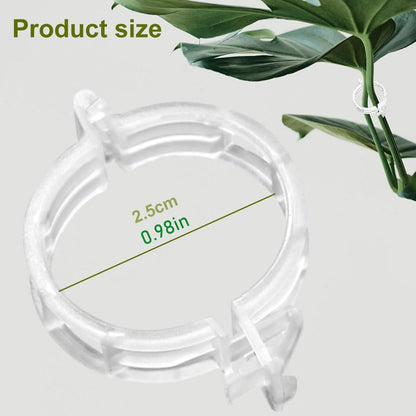 Plant Support Clips Reusable Garden Clips, Secured Plastic Plant Clips, Tomato Support Clips for String Trellis for Climbing Plants Outdoor Indoor Plant Flowers Stem Vine Fixing Clips (50, Green)