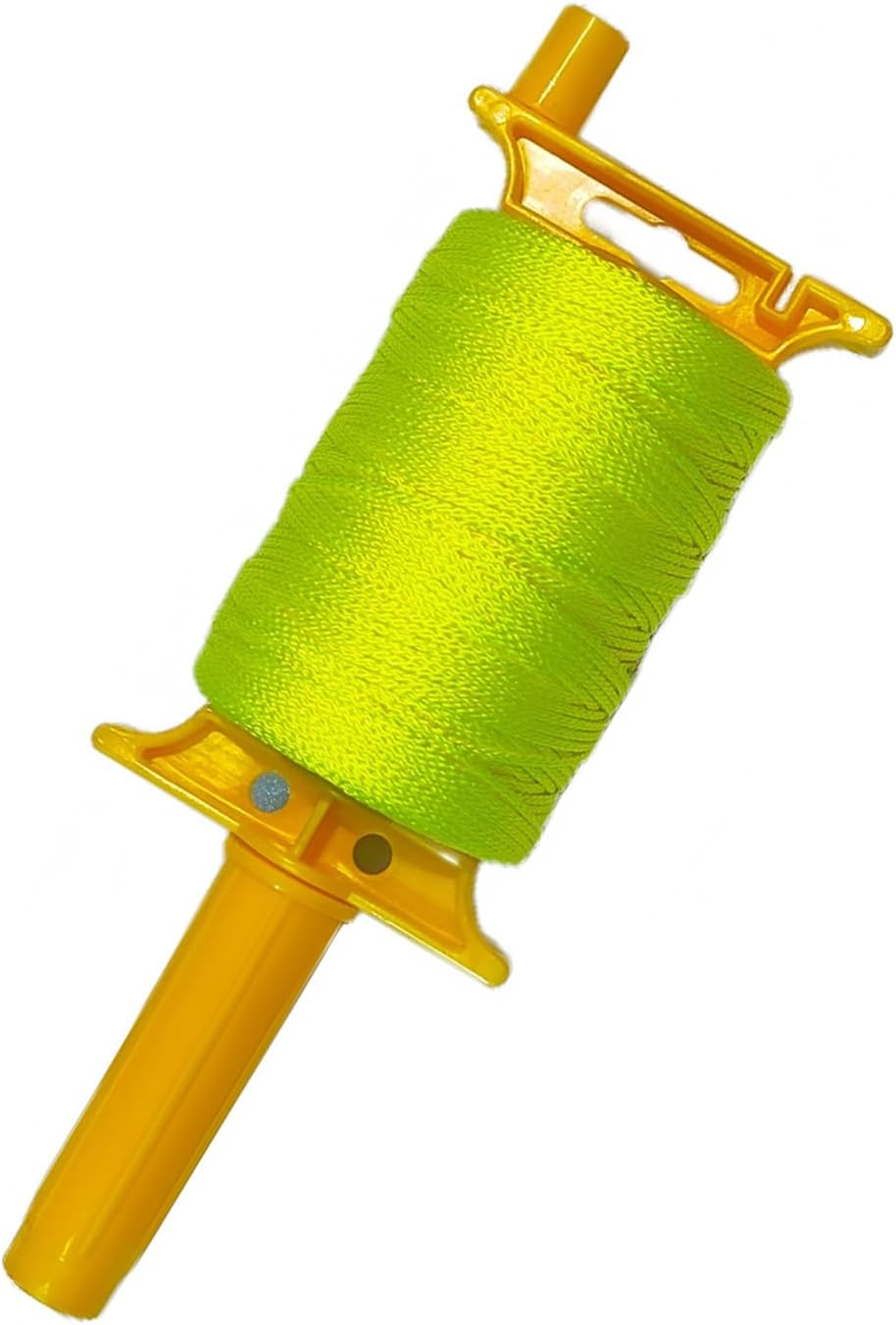 Reloadable Line Reel,Mason Line String line with Handle, 600 Ft Length Nylon Twine,18 Braided Nylon String for Gardening Or Masonry Tools,Outdoor Kite，Twine String for Gardening Fluorescent Yellow